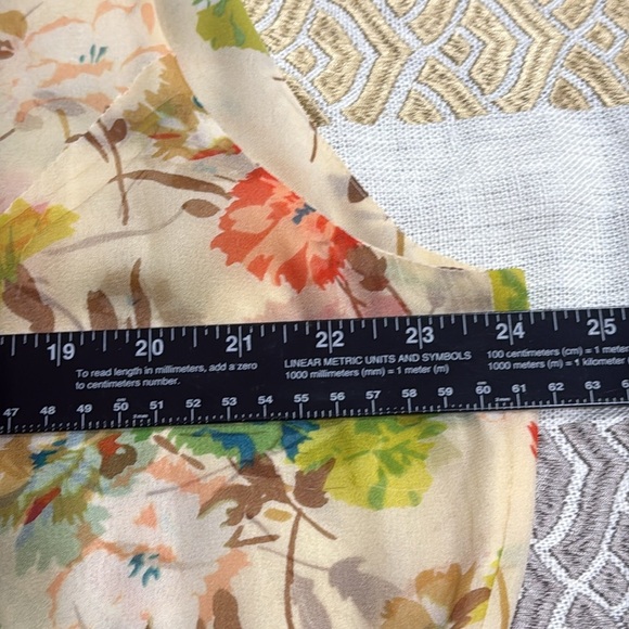 (R6) Ice Dress vintage 100% silk Floral Sleeveless, talla 20 - Picture 9 of 13